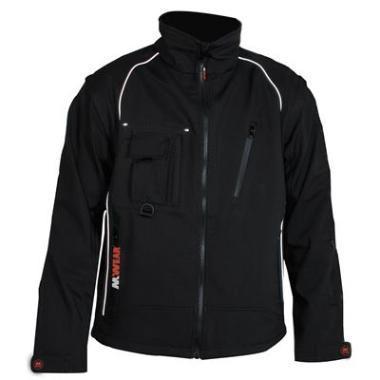 M-Wear 6101 softshell jas zwart