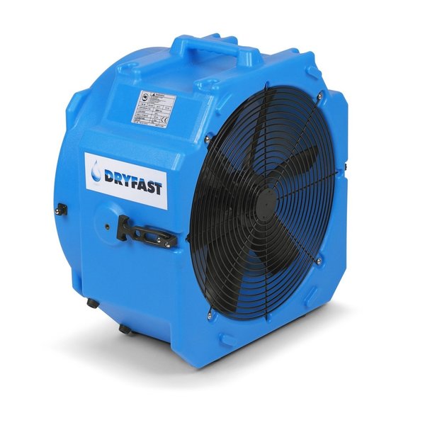 DAF6000, axiaal ventilator, met urenteller, blauw